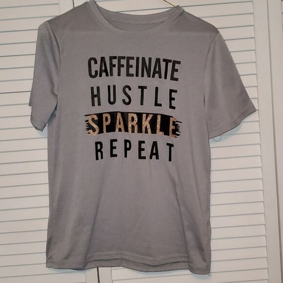 Womens Small Gray Polyester tshirt - Picture 1 of 2